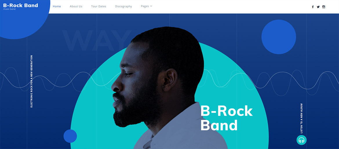 Website der B-Rock-Band