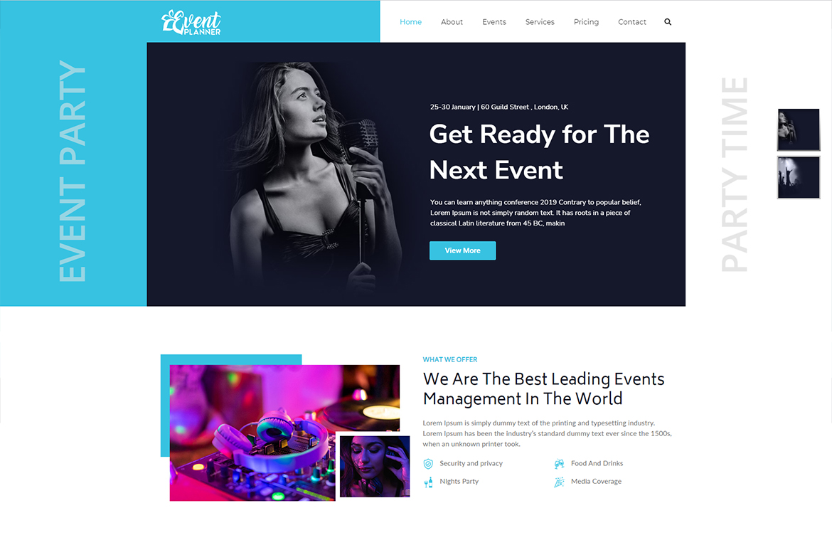 Event-Party-Website