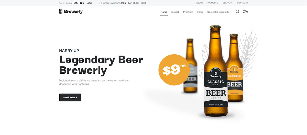 Sitio web de Brewerly