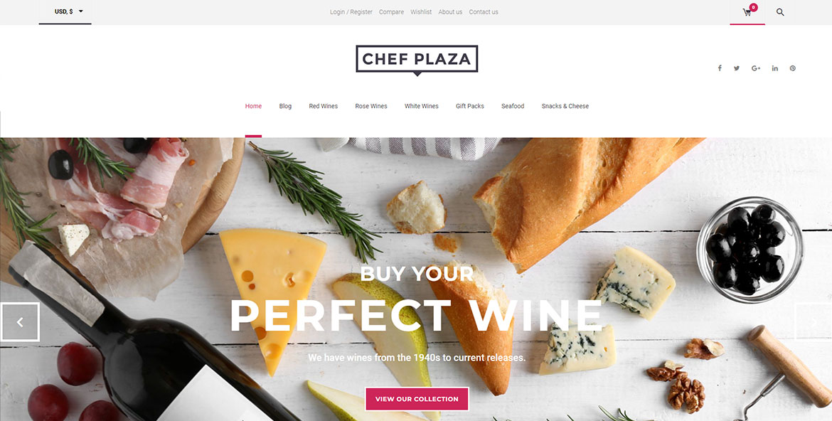 Sitio web de Chef Plaza