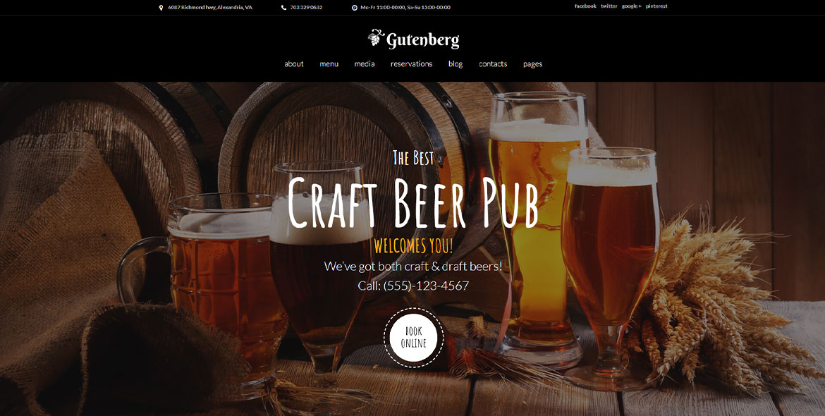 Sitio web de GutenBerg