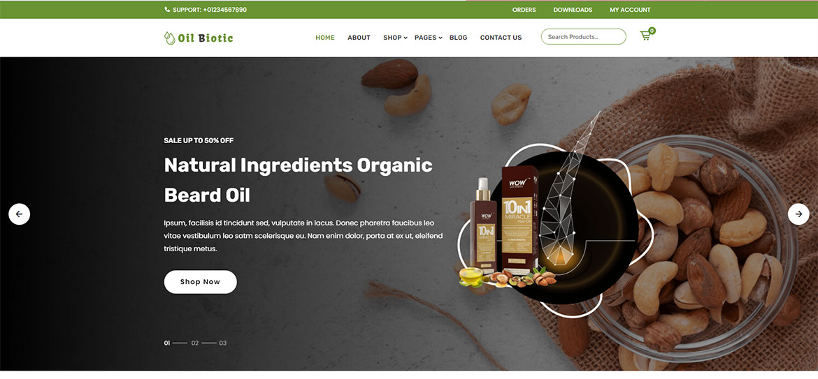 Website für Oilbiotic