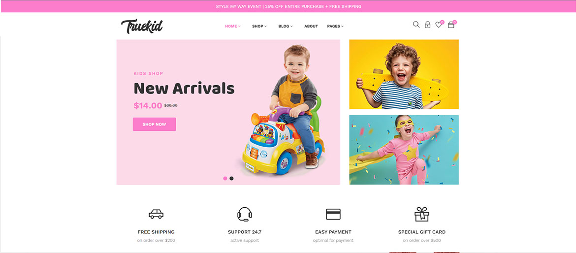 Sitio web para Truekid