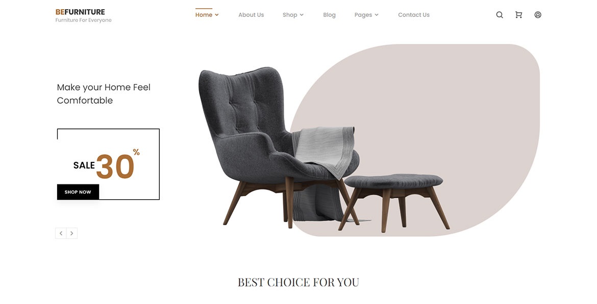 Sitio web para muebles