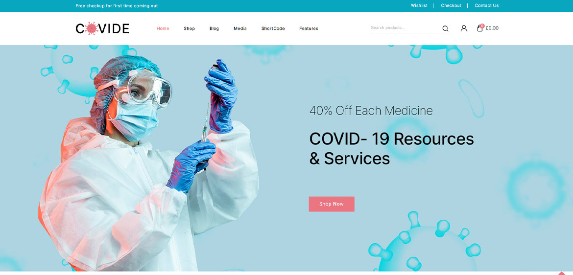 Sitio web para Covid