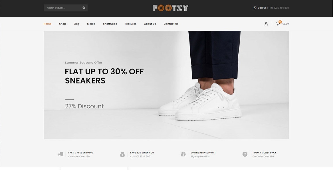 Website für Footzy