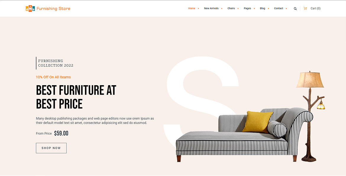 Sitio web para muebles