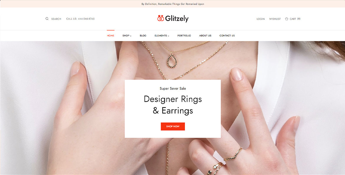 Sitio web para Glitzely