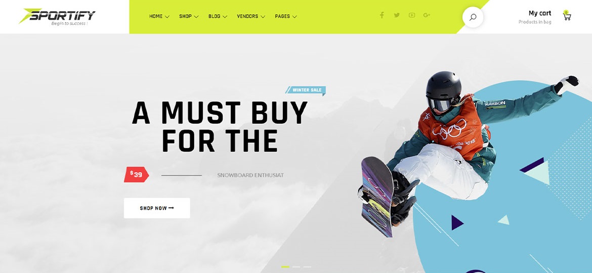 Sitio web para Sportify