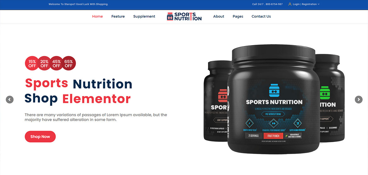 Sitio web de nutrición deportiva