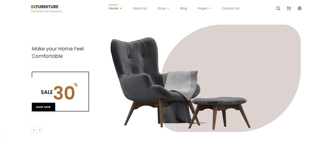 Sitio web para muebles