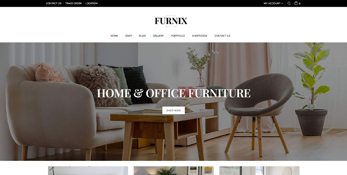 Sitio web de Furnix