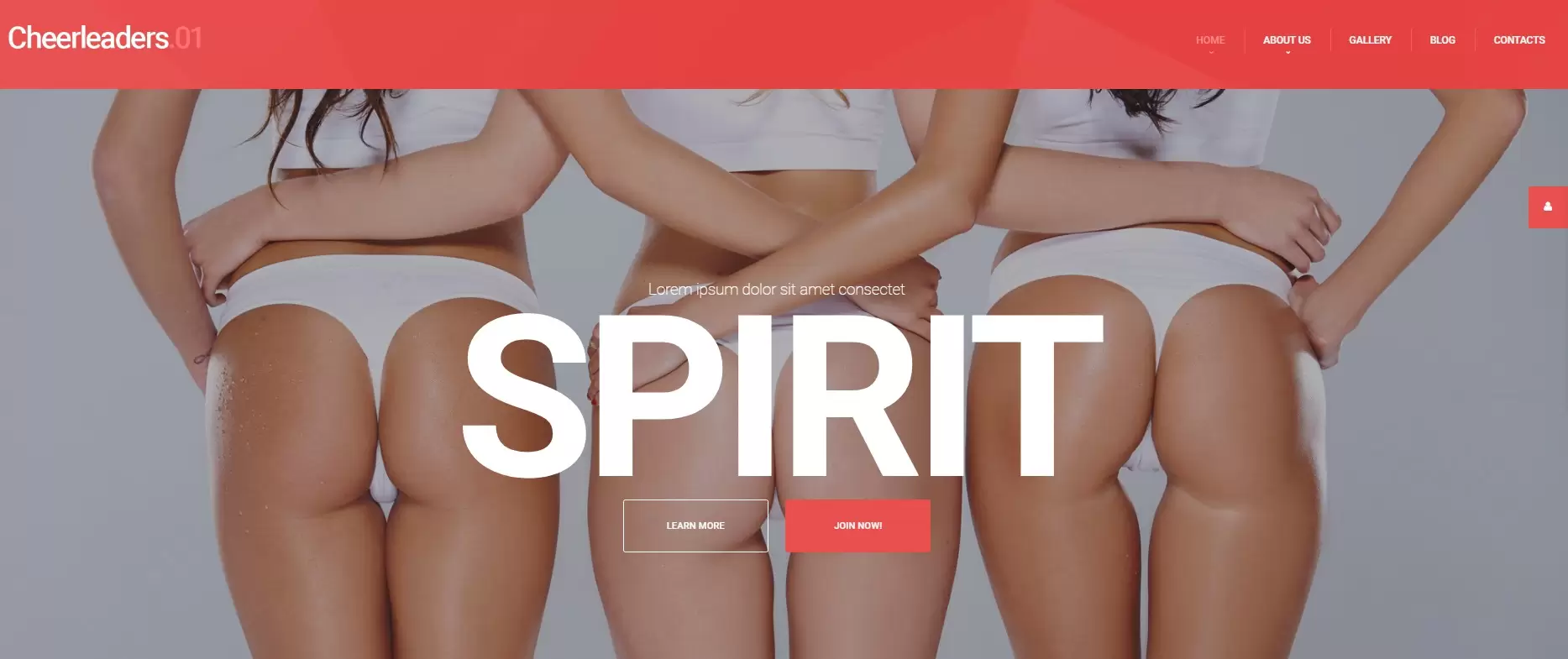 Un sito web per cheerleader