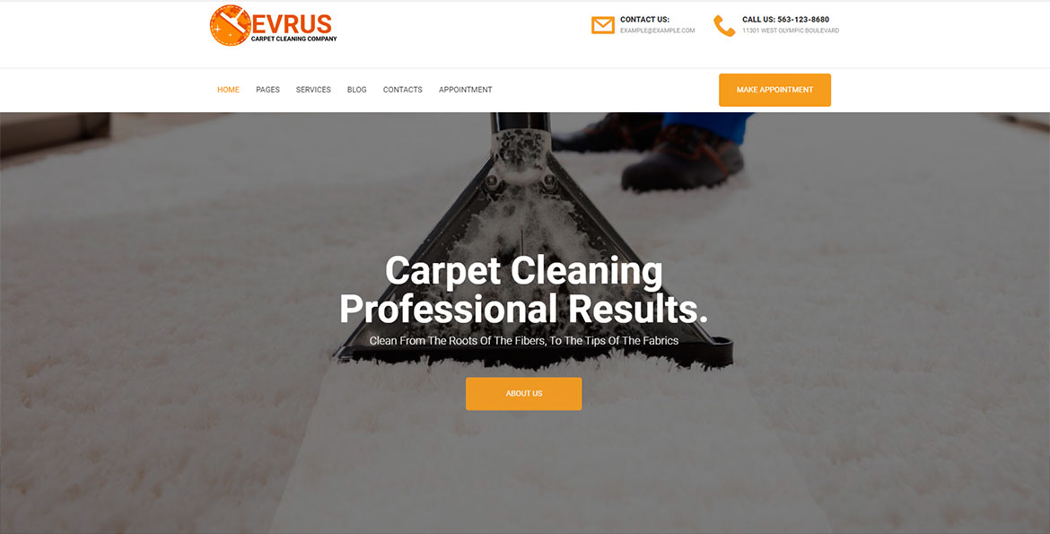 Sitio web de Evrus