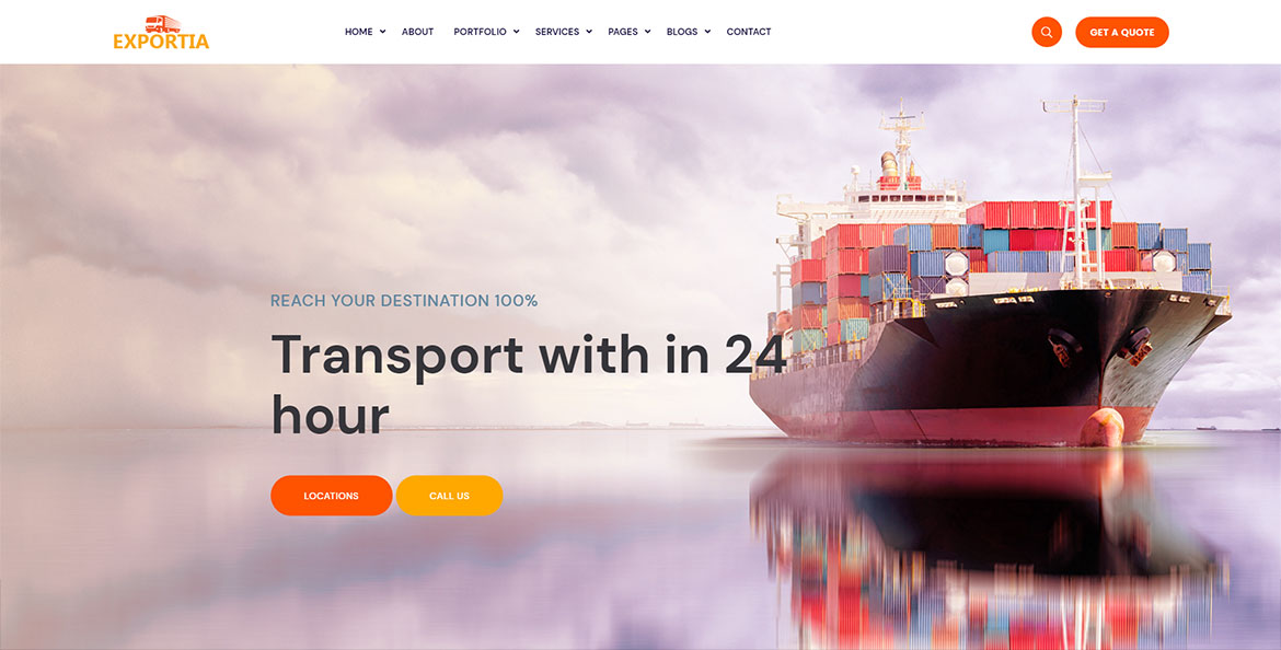 Sitio web de Exportia