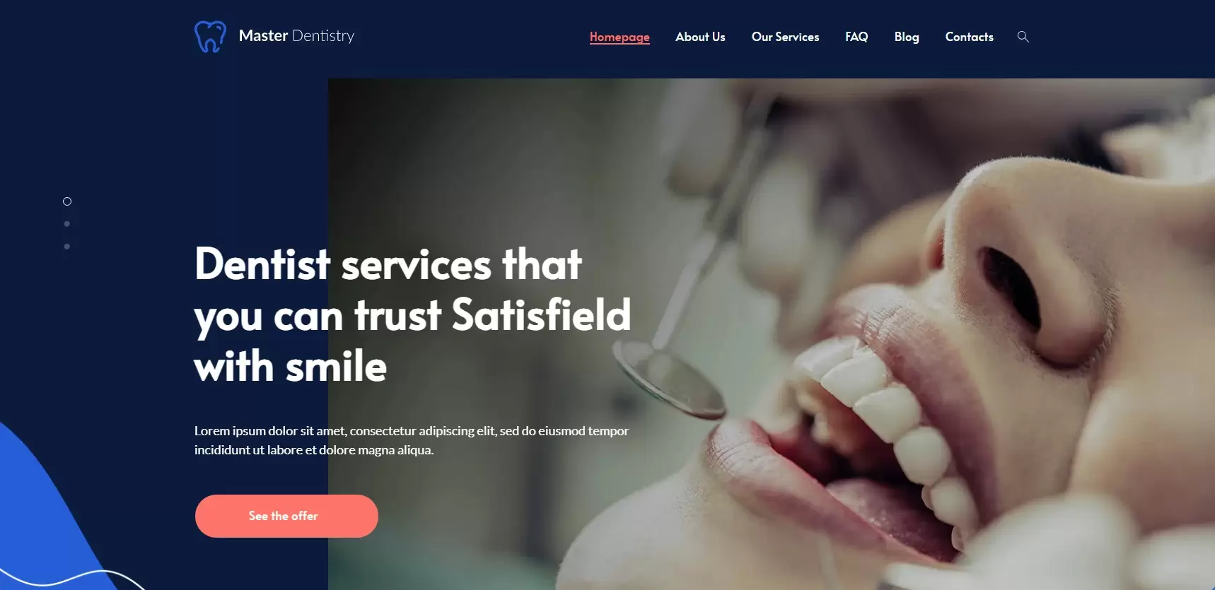 Website von Mastar Dentistry