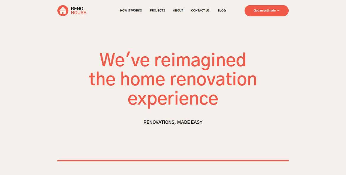 Sitio web de Reno-house