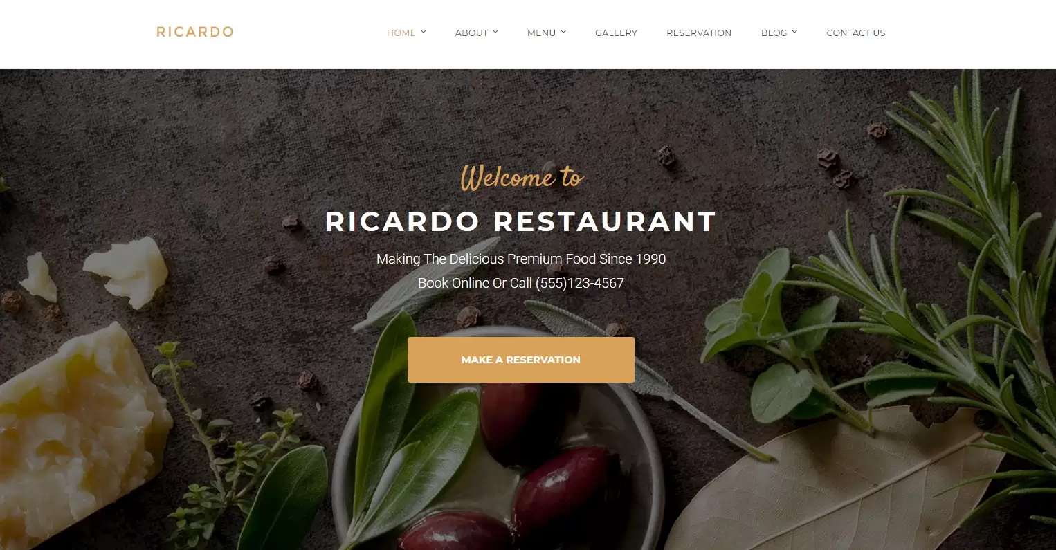 Sitio web de Ricardo