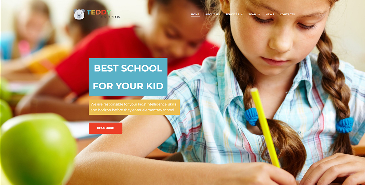 Sito web della Teddy Academy