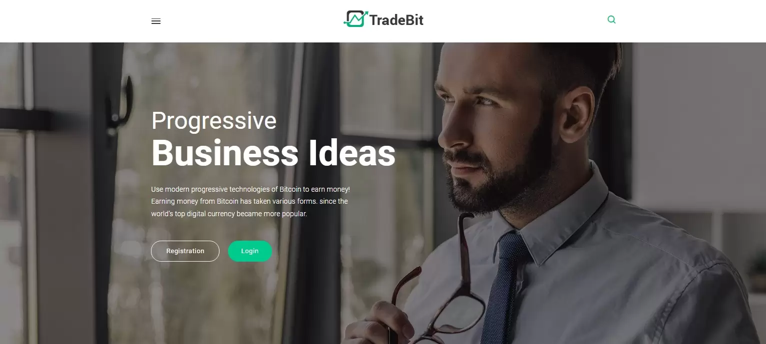 Sito web per Trade Bit