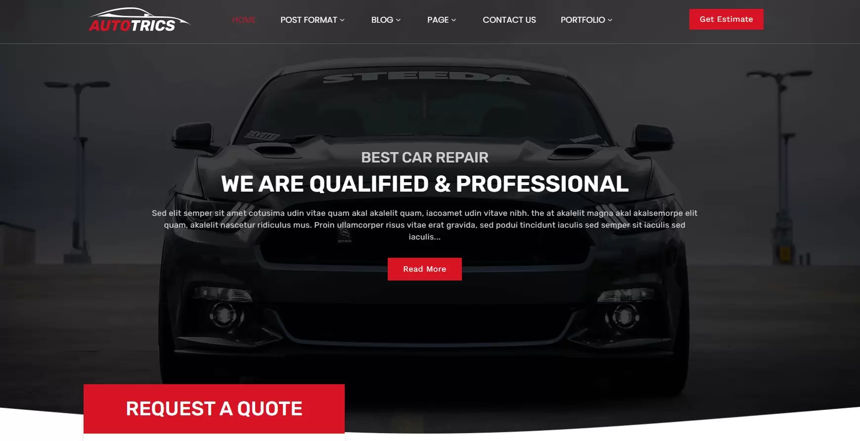 Sitio web para Autotrics