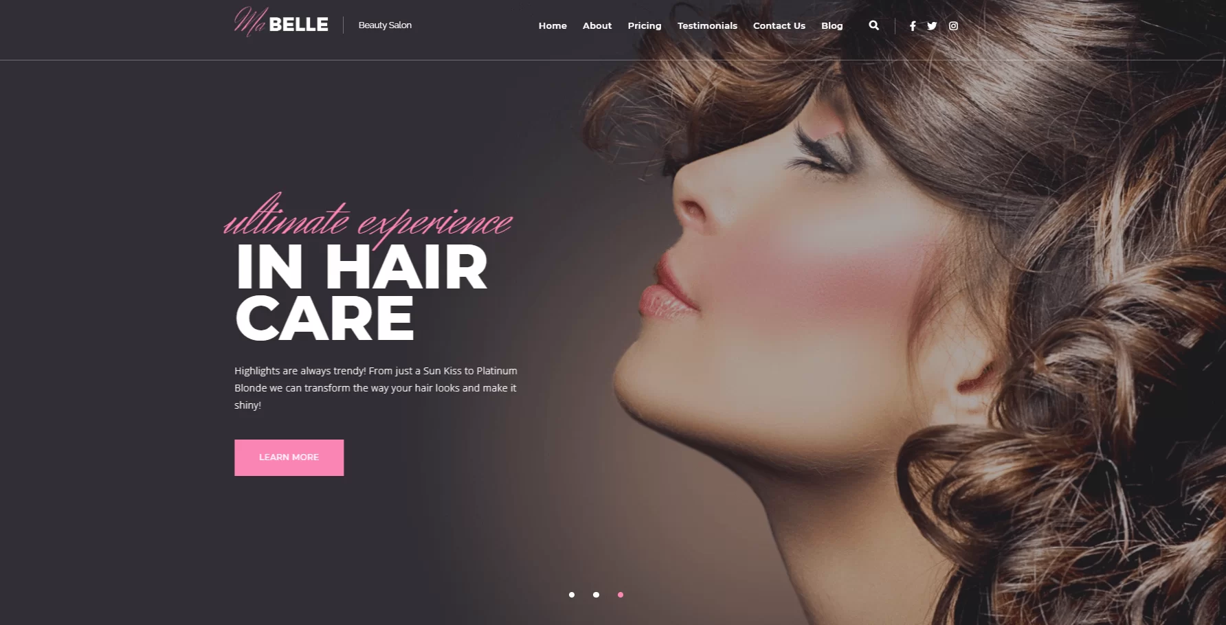 Bella Salon-Website