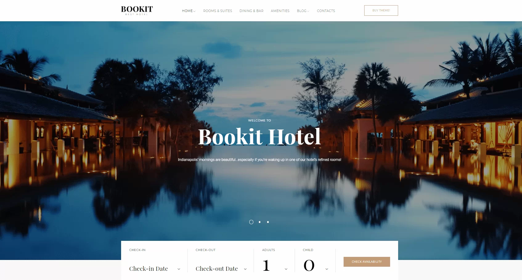 Sitio web de Bookit Hotel