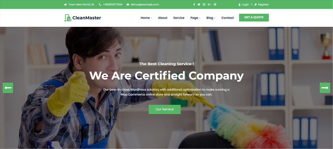 Cleanmaster-Website