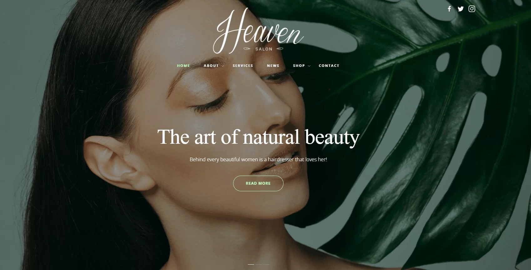 Heaven Salon-Website