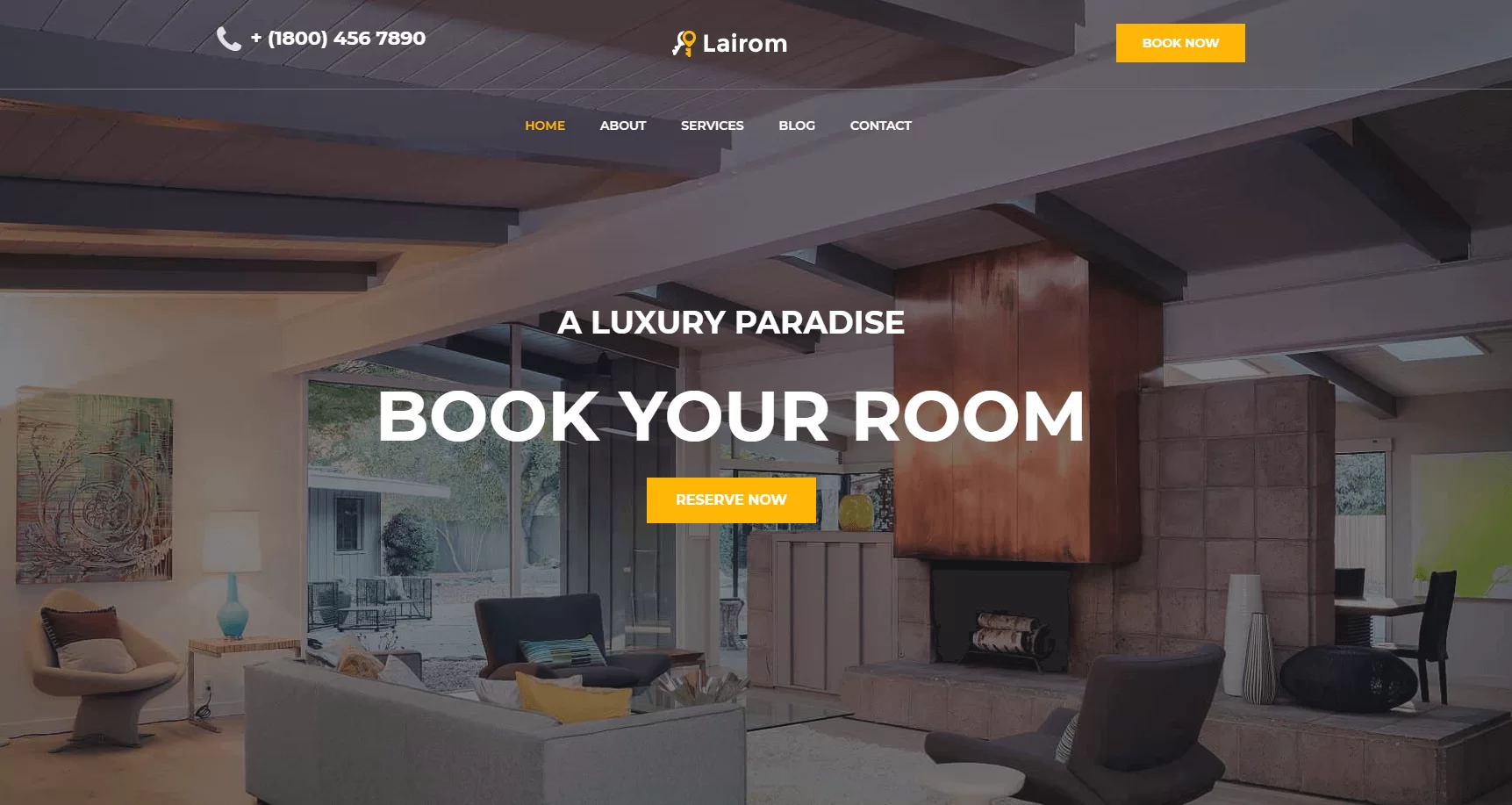 Website des Hotels Lairom