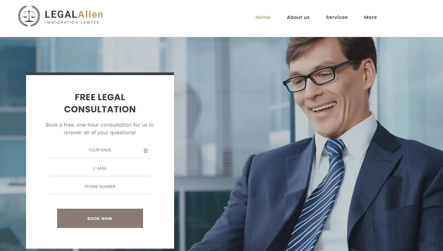 Sitio web para Legalalien