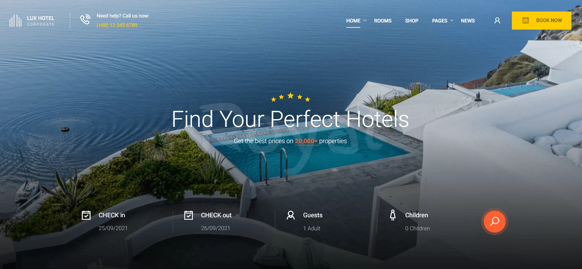 Sito web dell'Hotel Lux