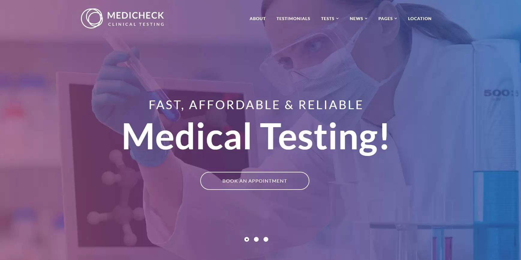 Strona internetowa firmy Mediccheck