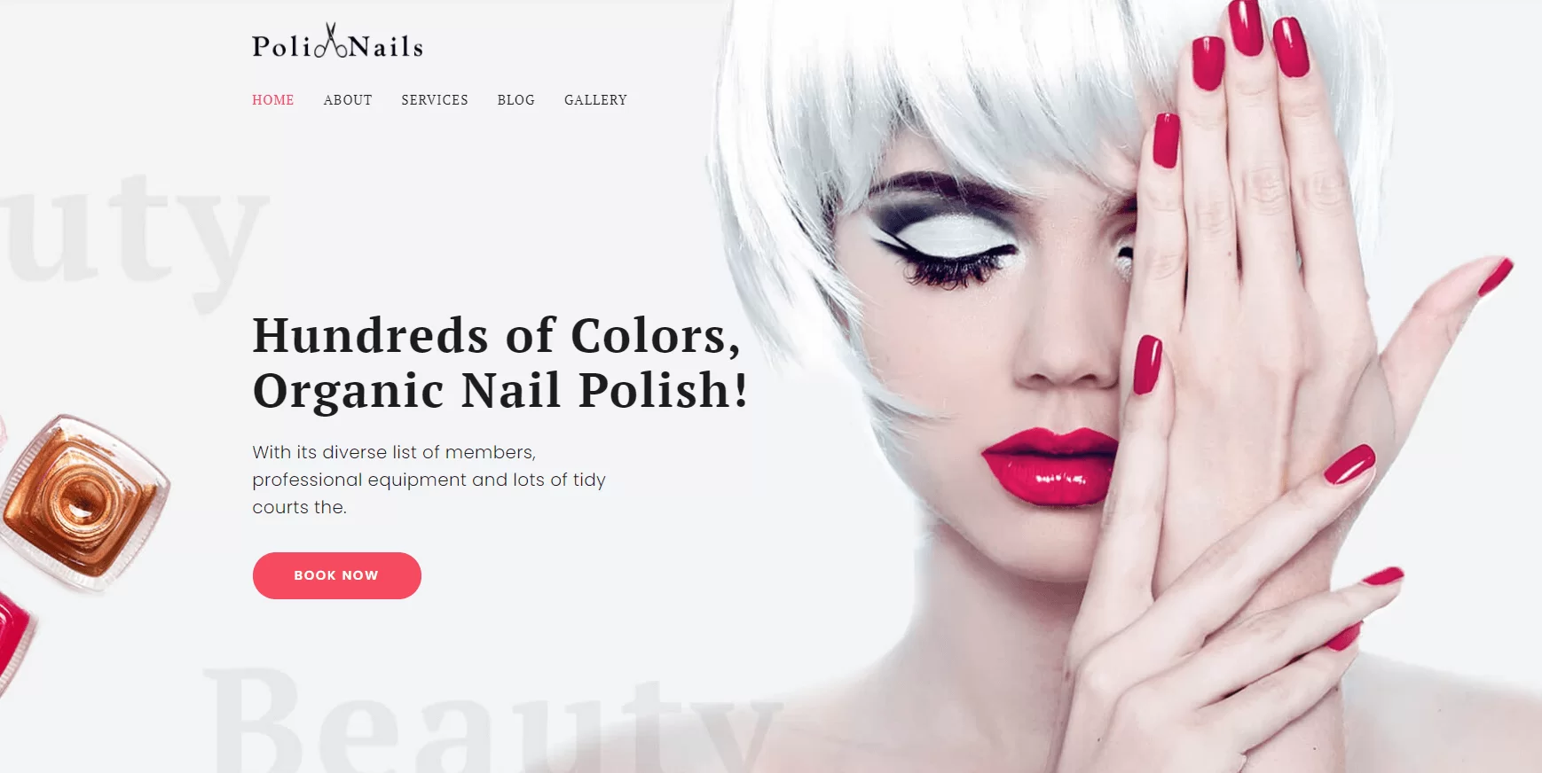 Website des Salons Poli Nails