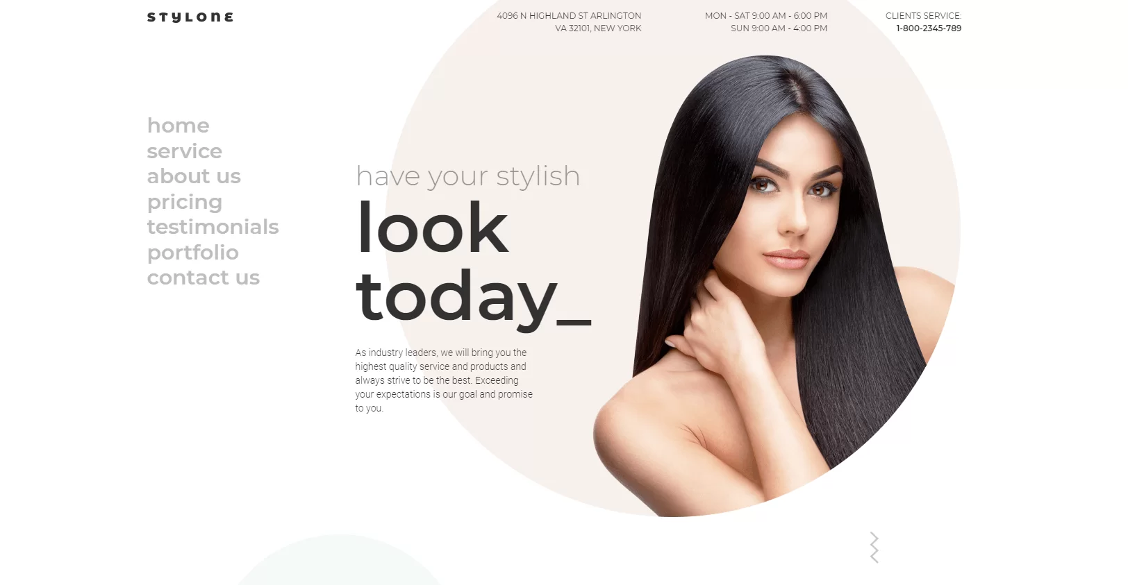 Stylone Salon-Website